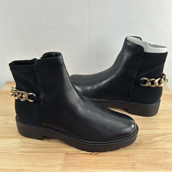 Nine West Talles Lug Sole Booties- Black- Size 8.5 M (Medium)- NIB - Picture 5 of 7